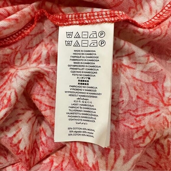 Michael Kors Womens Size Large Beaded‎ Ring Detail Tank Top Sleeveless Tropical - Picture 5 of 11